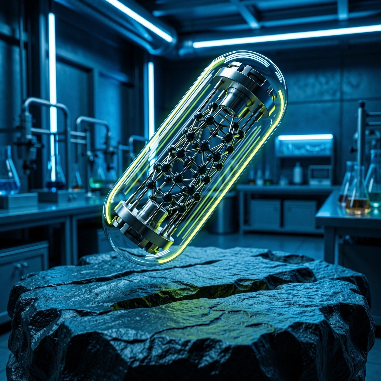 Technische Illustration der Vitality Peak Kapsel-Struktur