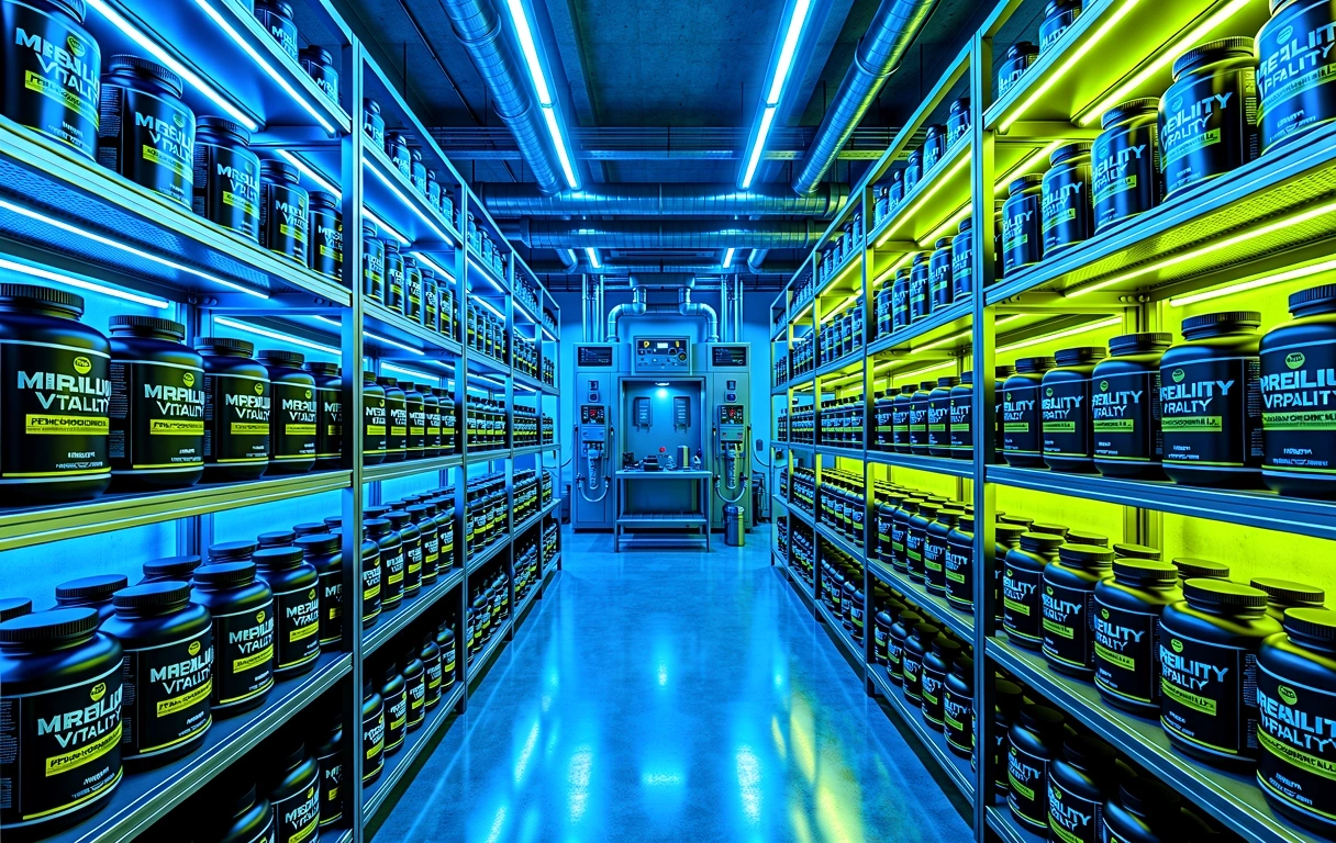 Industrial laboratory supplement storage